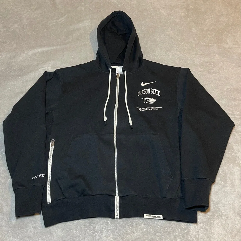 Oregon State Beavers Hoodie Mens M Black Nike Standard Issue Dri-FIT Basketball